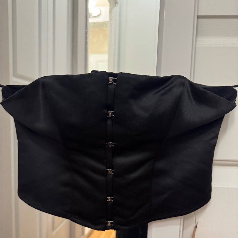 NWT Reformation Black Corset Top